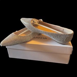 Just Fab Krissy Rhinestone flats sz 5.5